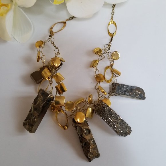 Agate Gold Necklace - Picture 5 of 5